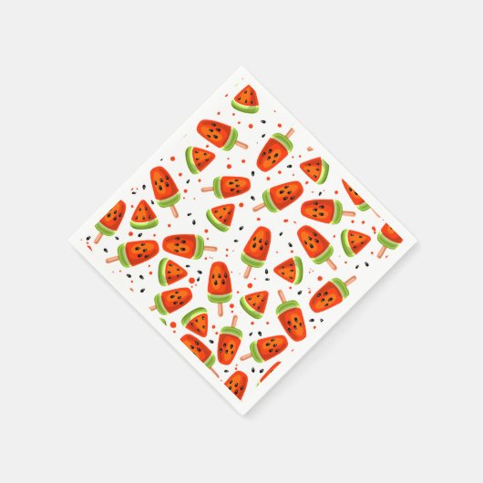 Wassermelone Serviette (Ecke)