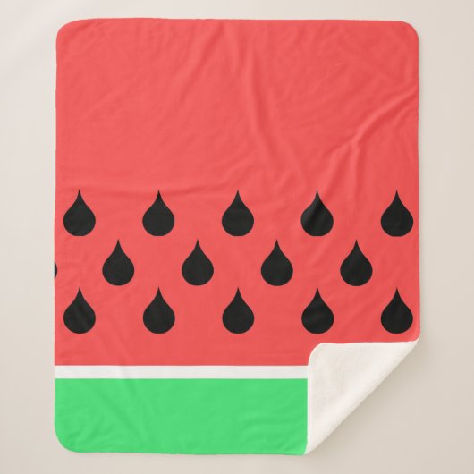 Wassermelone Sherpadecke (Vorderseite)