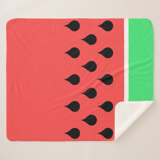 Wassermelone Sherpadecke (Vorderseite (Horizontal))