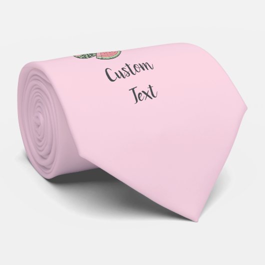 Wassermelone Sketches Krawatte (Gerollt)