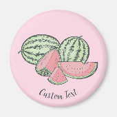 Wassermelone Sketches Magnet (Vorne)