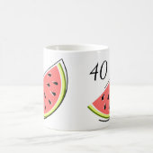 Wassermelone Slice Age 40 Kaffeetasse (Mittel)