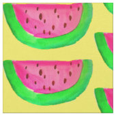 Wassermelone Slice Aquarellobst Pop Art Stoff (Nahaufnahme)