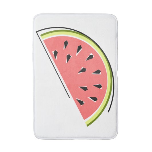 Wassermelone Slice Badematte (Vorderseite Vertikal)
