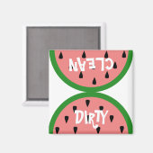 Wassermelone Slice Dirty/Clean Magnet (Vorderseite/Rückseite)