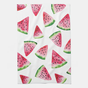 Wassermelone Slice Frucht Aquarell Küchentücher