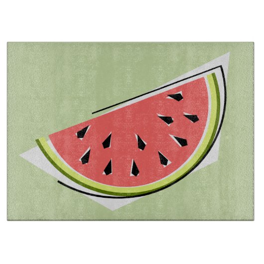 Wassermelone Slice Green Schneidebrett (Vorderseite)