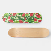 Wassermelone Slice Nahtlose Hintergrundskateboard Skateboard (Horizontal)