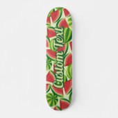Wassermelone Slice Nahtlose Hintergrundskateboard Skateboard (Vorne)