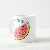 Wassermelone Slice Name Kaffeetasse (Vorderseite Links)