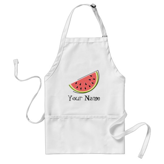 Wassermelone Slice Name Schürze (Vorne)