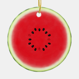 Wassermelone Slice Personalisiert Keramik Ornament