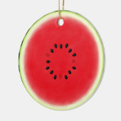 Wassermelone Slice Personalisiert Keramik Ornament (Links)