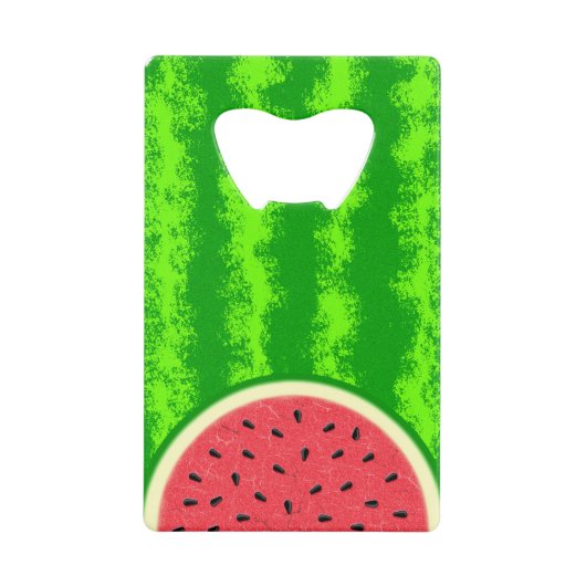 Wassermelone Slice Sommer Früchte mit Rind Geldkarten Flaschenöffner (Vorderseite)