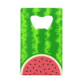 Wassermelone Slice Sommer Früchte mit Rind Geldkarten Flaschenöffner (Rückseite)