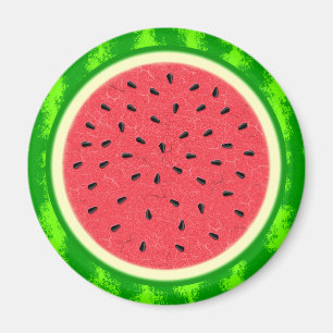 Wassermelone Slice Sommer Früchte mit Rind Magnet