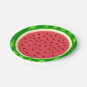 Wassermelone Slice Sommer Früchte mit Rind Pappteller (Schrägansicht)