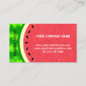 Wassermelone Slice Sommer Früchte mit Rind Visitenkarte (Vorderseite)
