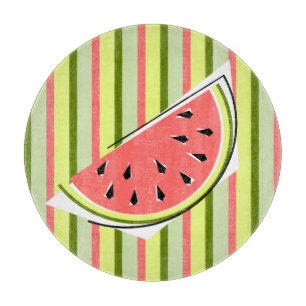 Wassermelone Slice Streifen Klassisch rund Schneidebrett