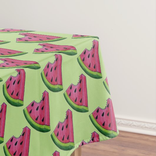 Wassermelone Slices Juicy Pink Melon Picnic Print Tischdecke (Beispiel)