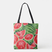 Wassermelone Slices Tote Bag Tasche (Rückseite)