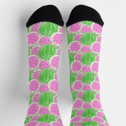 Wassermelone Socken (Oben)