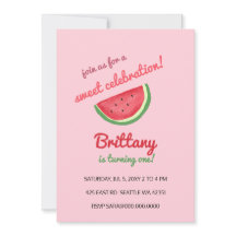 Wassermelone Sommer Geburtstagsfeier