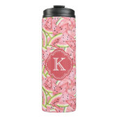 Wassermelone Sommer mit Custom Monogram Thermosbecher (Vorderseite)