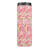 Wassermelone Sommer mit Custom Monogram Thermosbecher (Rückseite)
