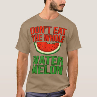 Wassermelone Sommer Vegetarier T-Shirt