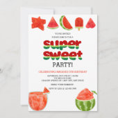 Wassermelone | Sommerfest Einladung (Vorderseite)