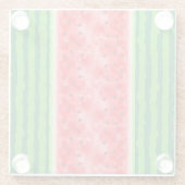 Wassermelone Sommerfrüchte Glasuntersetzer (Rückseite)