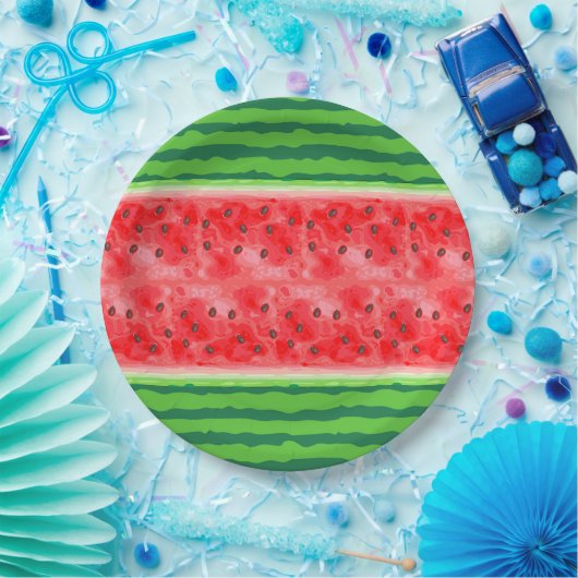 Wassermelone Sommerfrüchte Pappteller (Party)
