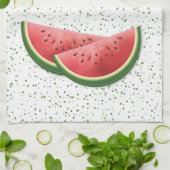 Wassermelone Sommerfruchtscheiben mit individuelle Geschirrtuch (Gefaltet)