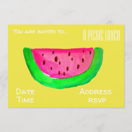 Wassermelone-Sommerpicknick-Mittagessen-Party Einladung