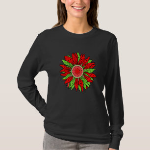 Wassermelone Sonnenblume Sommer Frieden Liebe Wass T-Shirt