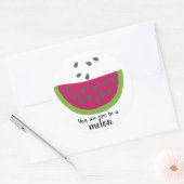 Wassermelone + Spruch - Sticker (Umschlag)