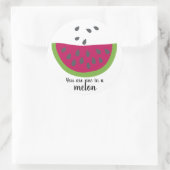 Wassermelone + Spruch - Sticker (Tasche)
