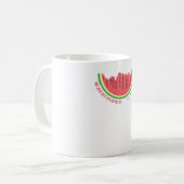 Wassermelone Stadt Kaffeetasse (Vorderseite Links)