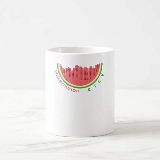 Wassermelone Stadt Kaffeetasse (Mittel)