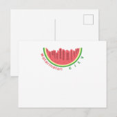 Wassermelone Stadt Postkarte (Vorne/Hinten)