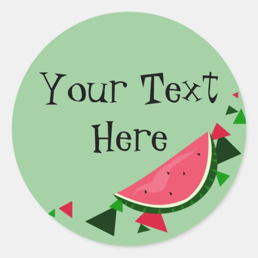Wassermelone Stickers (Vorderseite)