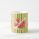 Wassermelone Streifen klassisch Kaffeetasse (Mittel)