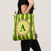 Wassermelone Streifen-Monogramm Totbeutel Tasche (Von Nahem)