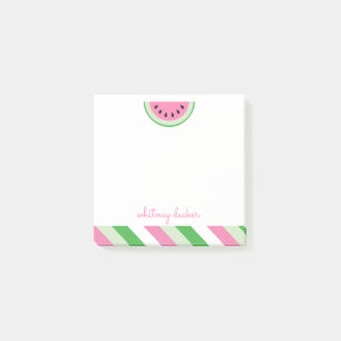 Wassermelone Streifen Personalisiert Notepad Post-it Klebezettel