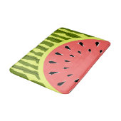 Wassermelone Streifen Pink Badematte (Schrägansicht)