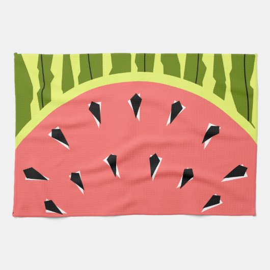 Wassermelone Streifen Pink Küchentuch (Horizontal)