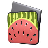 Wassermelone Streifen Pink Notebook-Ärmel Laptopschutzhülle (Vorderseite Links)