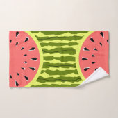 Wassermelone Stripe Pink Badhandtuch Set (Handtuch)
