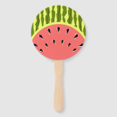 Wassermelone Stripe Pink Fächer (Rückseite)